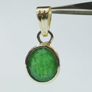 Lab -Certified Natural Aventurine in silver locket 10 carat - Image 5