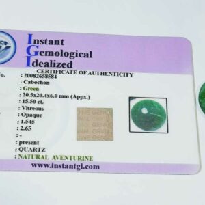 Aventurine Round shape Original & Abhimantrit 15.5 carats - Image 3