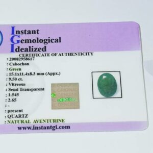 Natural Aventurine  Original, Genuine & Lab -Certified  9.5 carats - Image 2