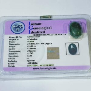 Natural Aventurine  Original & Lab -Certified  14 carat - Image 3