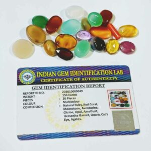 Abhimantrit Natural Nav Ratan Gemstone Set for Vastu Nivaran (20 Pieces of stones) & Lab- Certified - Image 1