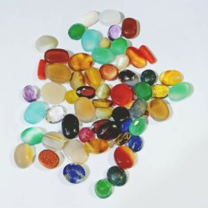 Abhimantrit Natural Nav Ratan Gemstone Set for Vastu Nivaran (63 Pieces of stones) & Lab- Certified - Image 2