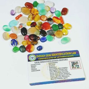 Abhimantrit Natural Nav Ratan Gemstone Set for Vastu Nivaran (63 Pieces of stones) & Lab- Certified - Image 1