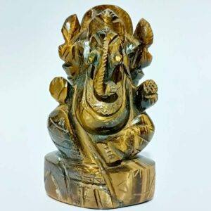 Abhimantrit Tiger's eye ganesh ji idol 136 Gram & Lab-Tested - Image 5