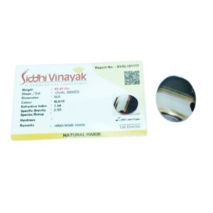 Lab Certified Sulemani Hakik (Agate) Stone & Abhimantrit  40 Carat - Image 2