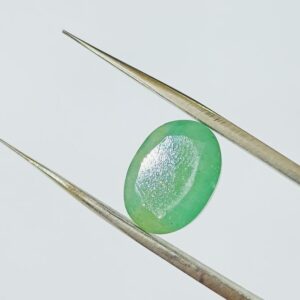 Lab Certified Panna Stone Oval shape - 7.25 Carat - Image 1