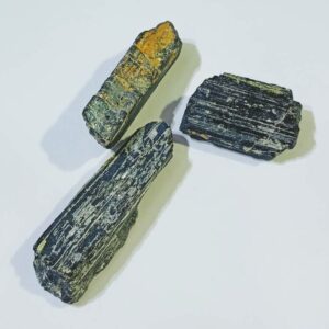 Natural Black Tourmaline 3 Pieces Raw Stone & Abhimantrit - Image 3