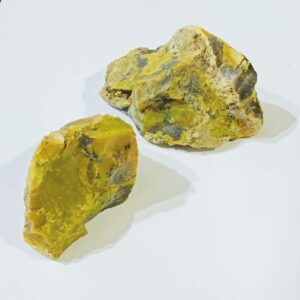 Green Quartz 2 Pieces Genuine & Abhimantrit Raw Stone - Image 2