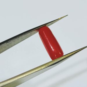 Natural Red Coral/ Moonga Stone & Lab-Certified 6.25 Carat - Image 3
