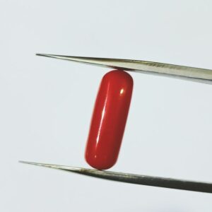 Natural Red Coral/ Moonga Stone & Lab-Certified 6.25 Carat - Image 4