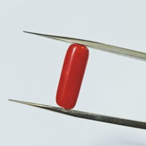 Natural Red Coral/ Moonga Stone & Lab-Certified 6.25 Carat - Image 5