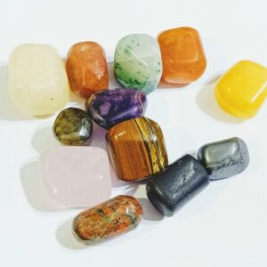 Natural Navratna Stone Tumble - Abhimantrit & Lab Certified - Image 4