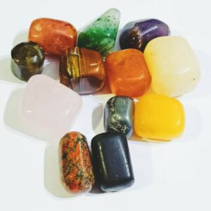 Natural Navratna Stone Tumble - Abhimantrit & Lab Certified - Image 3
