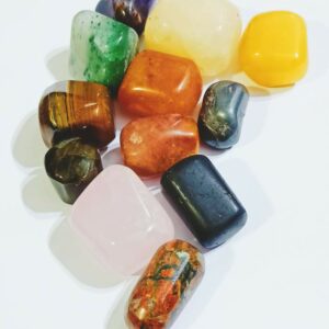 Natural Navratna Stone Tumble - Abhimantrit & Lab Certified - Image 2