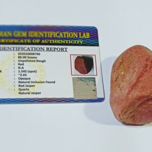 Abhimantrit Natural Red Jasper Stone 1 piece  & Lab- Tested - Image 4