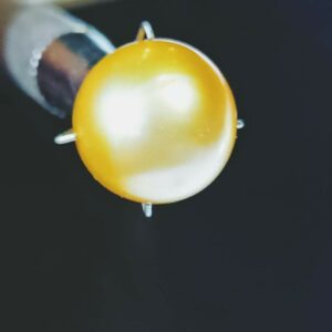 Abhimantrit Natural Yellow Pearl (Moti) Stone & Lab Certified- 9 Carat - Image 4