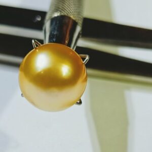 Abhimantrit Natural Yellow Pearl (Moti) Stone & Lab Certified- 9 Carat - Image 1