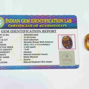 Abhimantrit Mahe Marium Stone & Lab- Certified 11.50 Carat - Image 2