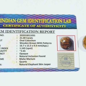 Abhimantrit Mahe Marium Stone & Lab- Certified 21 Carat - Image 2