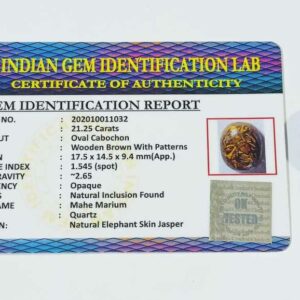 Abhimantrit Mahe Marium Stone & Lab- Certified 21.25 Carat - Image 2