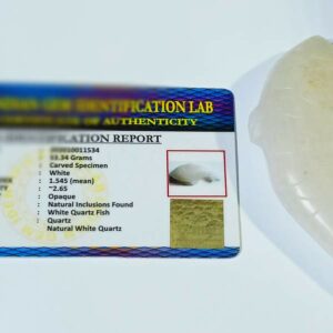 White Quartz Fish (1 Piece) Lab-Certified & Abhimantrit - Image 2