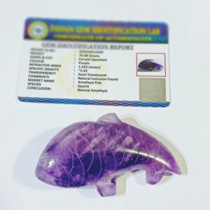 Amethyst Fish (1 Piece) Lab-Certified & Abhimantrit - Image 2
