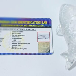 Abhimantrit Indian Sphatik Fish & Certified (1 Piece) - Image 5