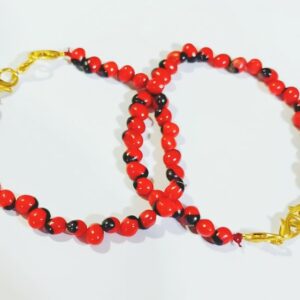 Abhimantrit Red & Black Gunja Bracelet (2 pieces) - Image 4