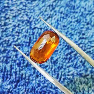 Abhimantrit Hessonite (Gomed) Oval Shape  5.25 Carat - Image 3