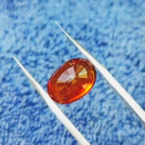 Abhimantrit Hessonite (Gomed) Oval Shape  8.25 Carat - Image 7