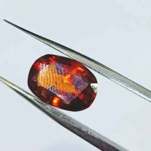 Abhimantrit Hessonite (Gomed) Oval Shape  6.25 Carat - Image 4