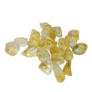 Lab Certified Yellow Citrine Raw Stone 90 Gram Appx. Abhimantrit - Image 2