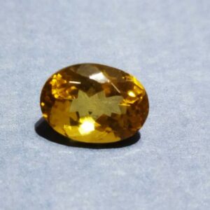 Abhimantrit Yellow Citrine Stone 6.25 Carat Certified - Image 1