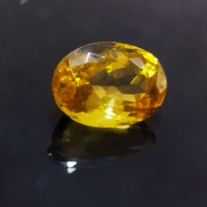 Abhimantrit Yellow Citrine Stone 6.25 Carat Certified - Image 3