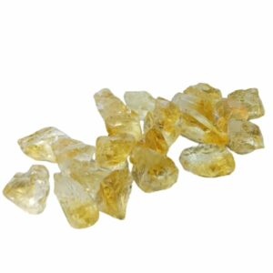 Lab Certified Yellow Citrine Raw Stone 90 Gram Appx. Abhimantrit - Image 1