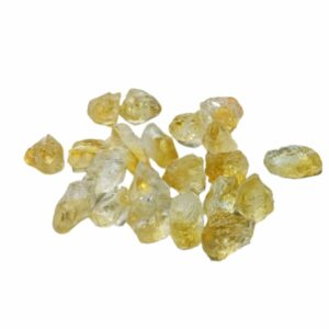 Lab Certified Yellow Citrine Raw Stone 90 Gram Appx. Abhimantrit - Image 3