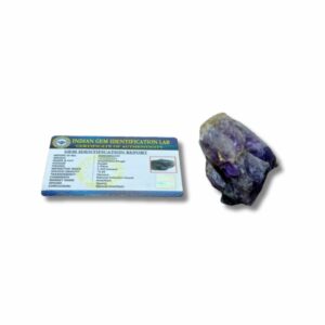 Abhimantrit  Amethyst/ Jamunia Raw Stone 1 Piece & Certified - 100 Gram Appx. - Image 2