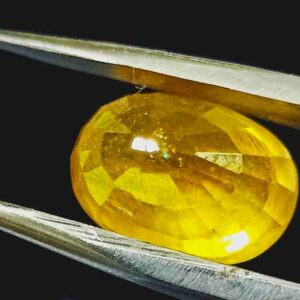 Abhimantrit Yellow Sapphire (Pukhraj) & Certified- 5.25 Carat Origin Tested - Image 8