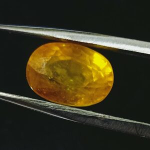Abhimantrit Yellow Sapphire (Pukhraj) & Certified 7.25 Carat Origin Tested - Image 4