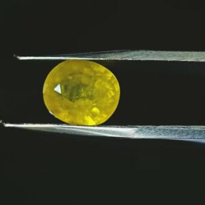 Abhimantrit Yellow Sapphire (Pukhraj) & Certified- 6.25 Carat Origin Tested - Image 7