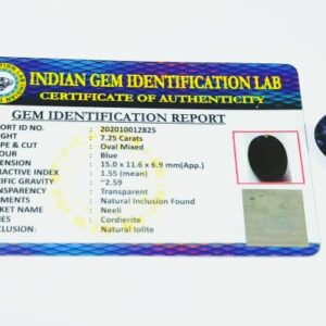 Abhimantrit Iolite (Neeli) 7.25 Carat & Certified - Image 2
