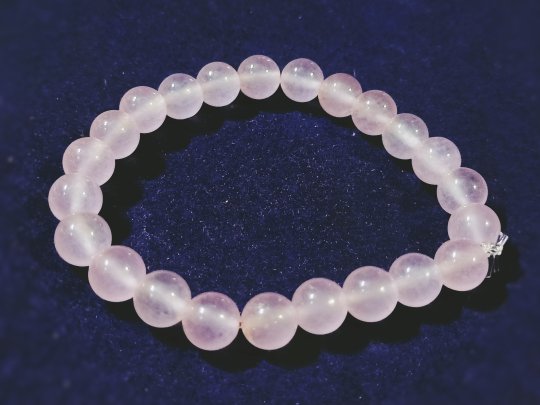 Buy Natural Rose Quartz Bracelet Crystal Stone Big Tumble Bead Bracelet for  Reiki Healing and Crystal Healing Stones Color  Pink  Globally