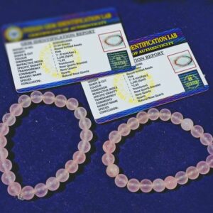 Abhimantrit Rose Quartz  bracelet (2 Pieces) Certified - Image 1