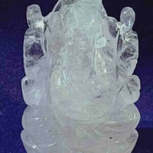 Indian Sphatik Ganesh Idol 261 Gram Certified - Image 2