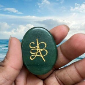 Aventurine Zibu Symbol Coin Abhimantrit & Certified - Image 4