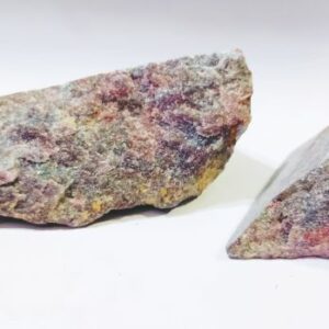 Natural Ruby Raw Stone (2 Piece) Certifed - Abhimantrit - Image 4