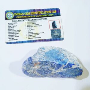 Abhimantrit Lapis Lazuli Raw Stone (1 piece) Original & Certified - Image 6