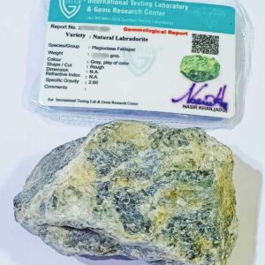 Original Labradorite Raw Stone (1 piece) Certified & Abhimantrit - Image 1