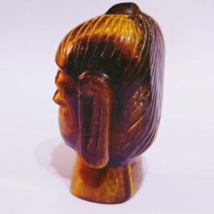 Original Tiger Eye Buddha Head Statue (Idol) 140 Gram & Lab- Certified - Image 3