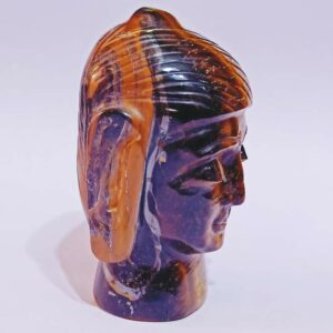 Original Tiger Eye Buddha Head Statue (Idol) 140 Gram & Lab- Certified - Image 4